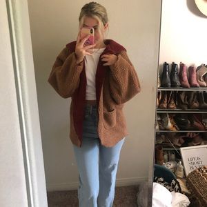 Urban Outfitters Reversible Hooded Puffer